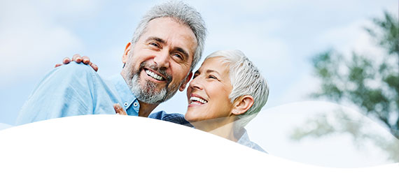 Senior couple happy elderly love together retirement lifestyle smiling man woman mature stock photo